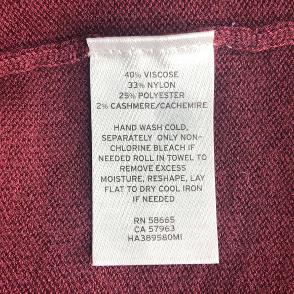 Halogen Burgundy Tiered Sweater - Size Medium - Picture 9 of 9